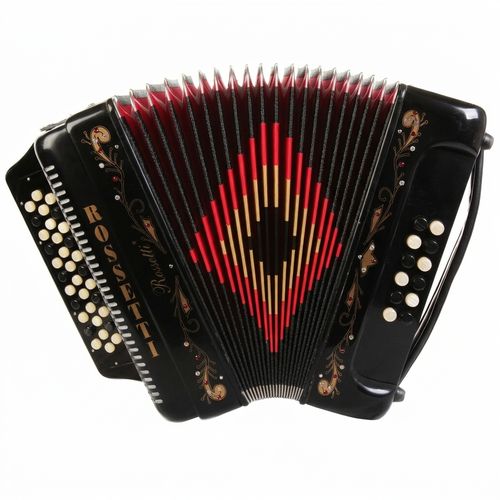 Rossetti 34 Button Accordion GCF Black